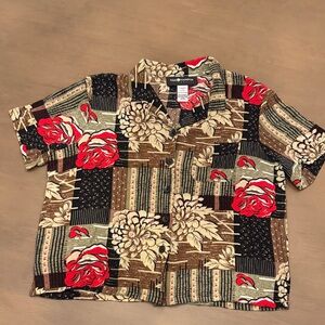 Sag Harbor Petite Womens Vtg 90s Short
Sleeve Button-Up Blouse Size S